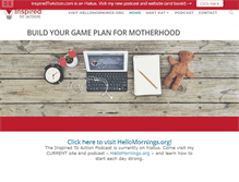 Tablet Screenshot of inspiredtoaction.com